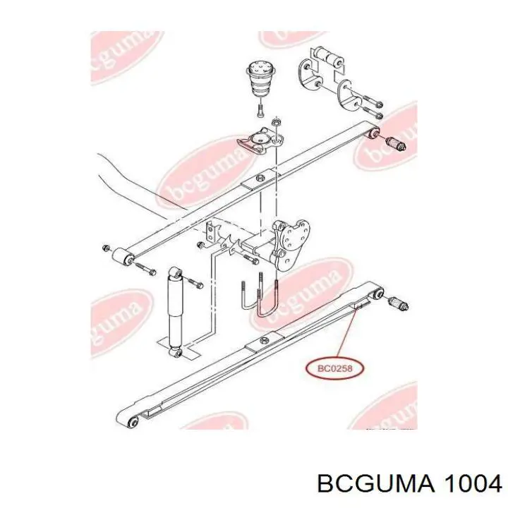 1004 Bcguma soporte de barra estabilizadora trasera