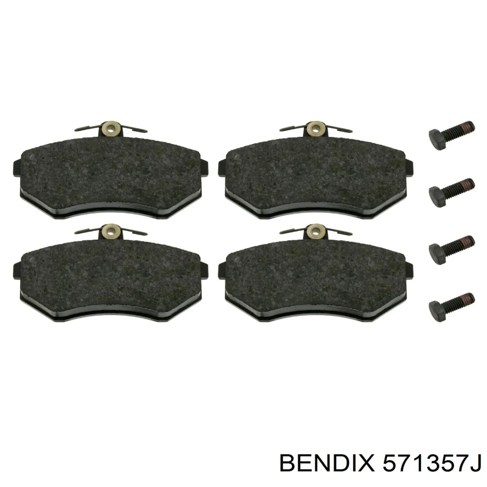 571357J Jurid/Bendix pastillas de freno delanteras