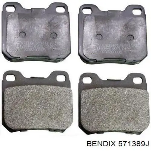 571389J Jurid/Bendix pastillas de freno traseras