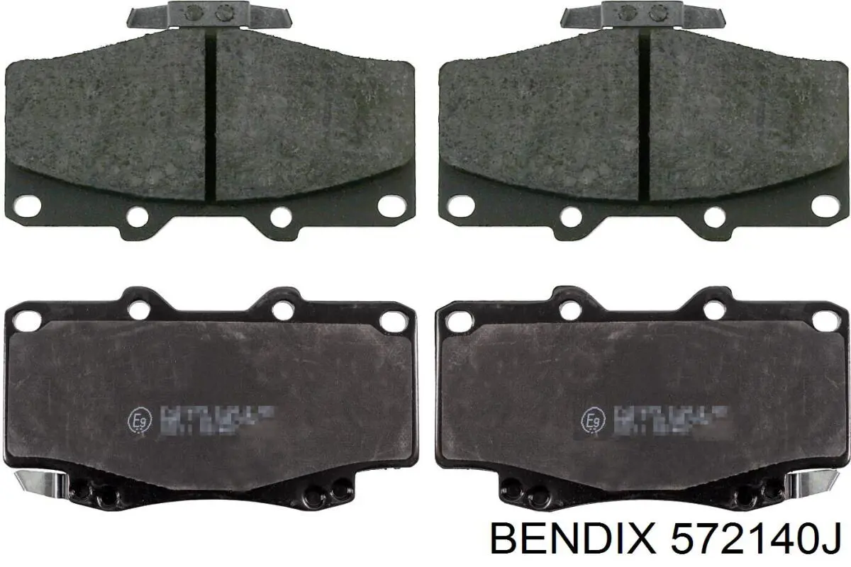 572140J Jurid/Bendix pastillas de freno delanteras