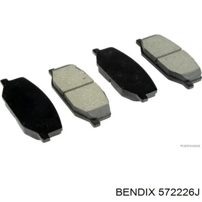 572226J Jurid/Bendix pastillas de freno delanteras