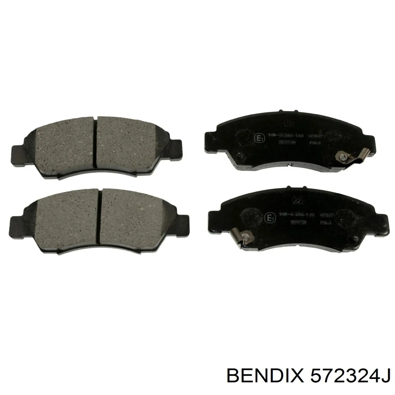 572324J Jurid/Bendix pastillas de freno delanteras