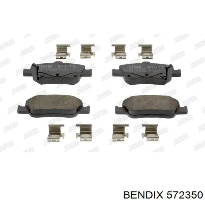 572350 Jurid/Bendix pastillas de freno delanteras