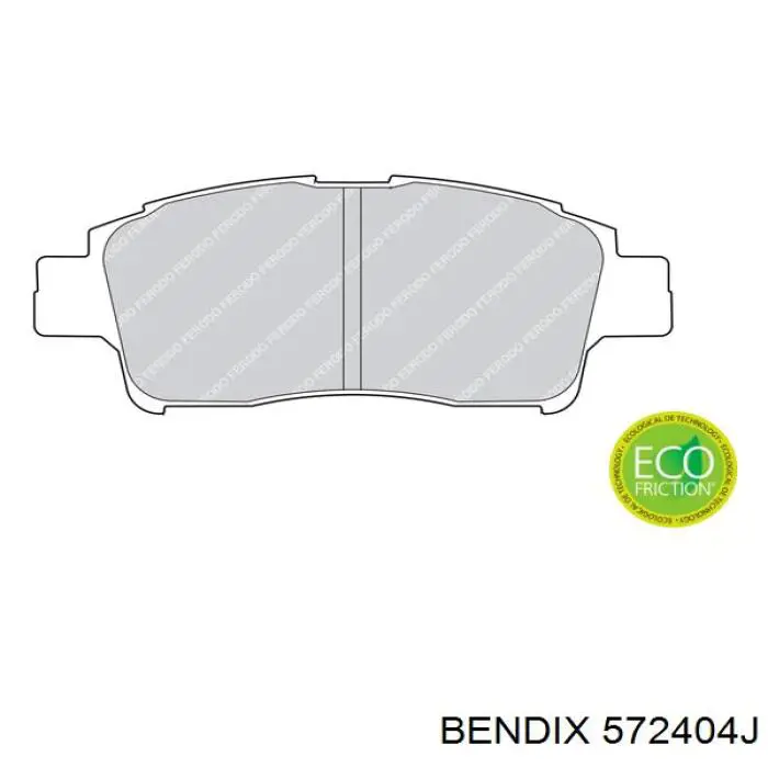 572404J Jurid/Bendix pastillas de freno delanteras