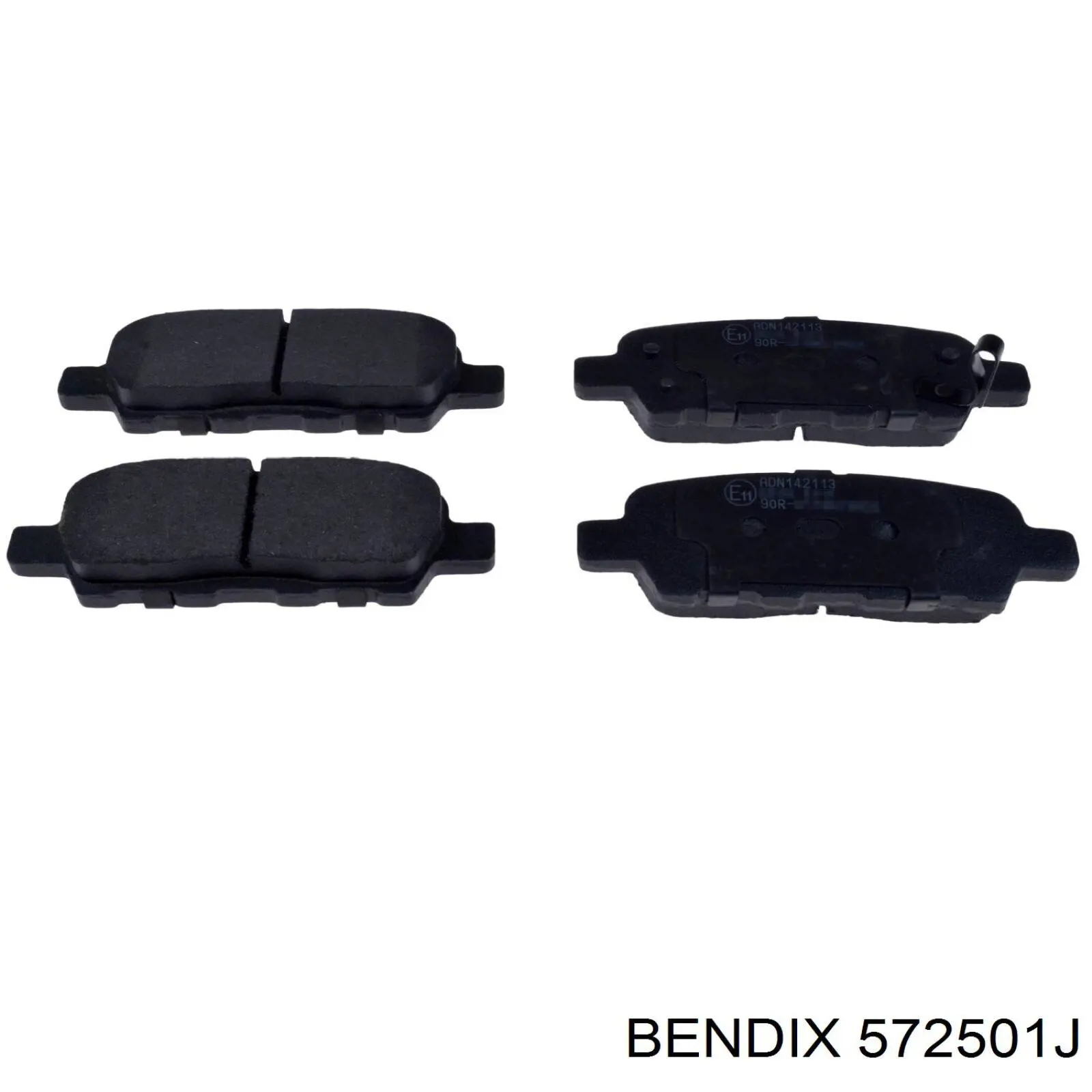 572501J Jurid/Bendix pastillas de freno traseras