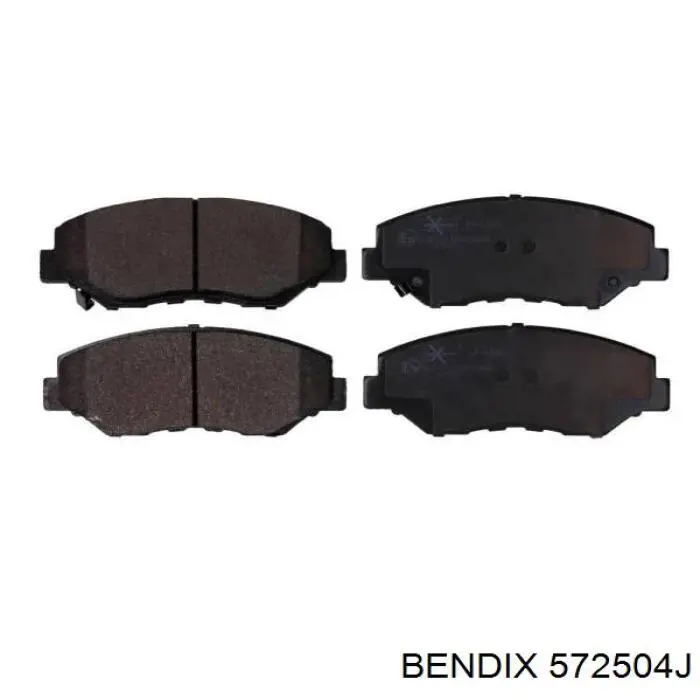 572504J Jurid/Bendix pastillas de freno delanteras