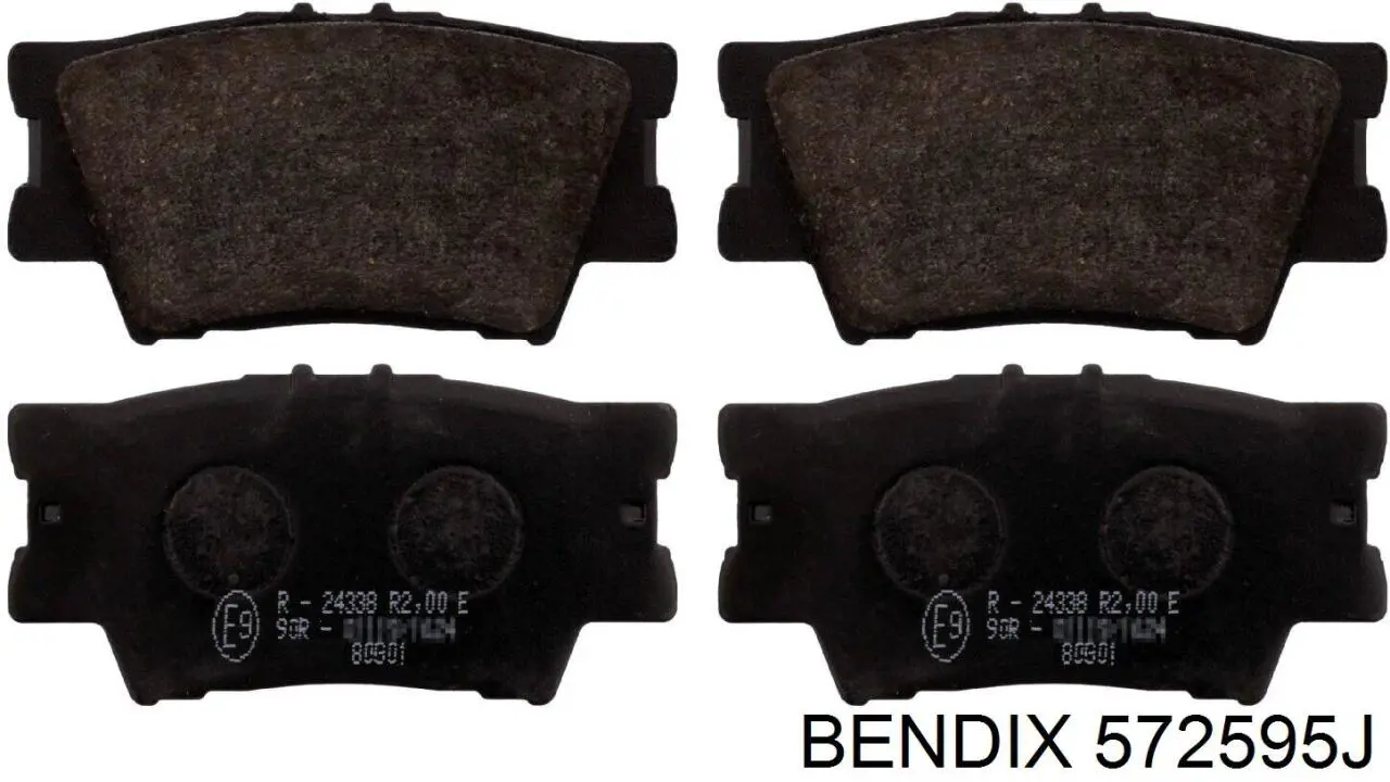 572595J Jurid/Bendix pastillas de freno traseras