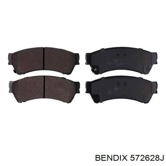 572628J Jurid/Bendix pastillas de freno traseras