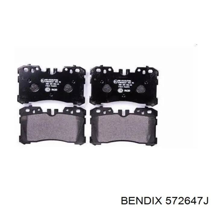 572647J Jurid/Bendix pastillas de freno delanteras