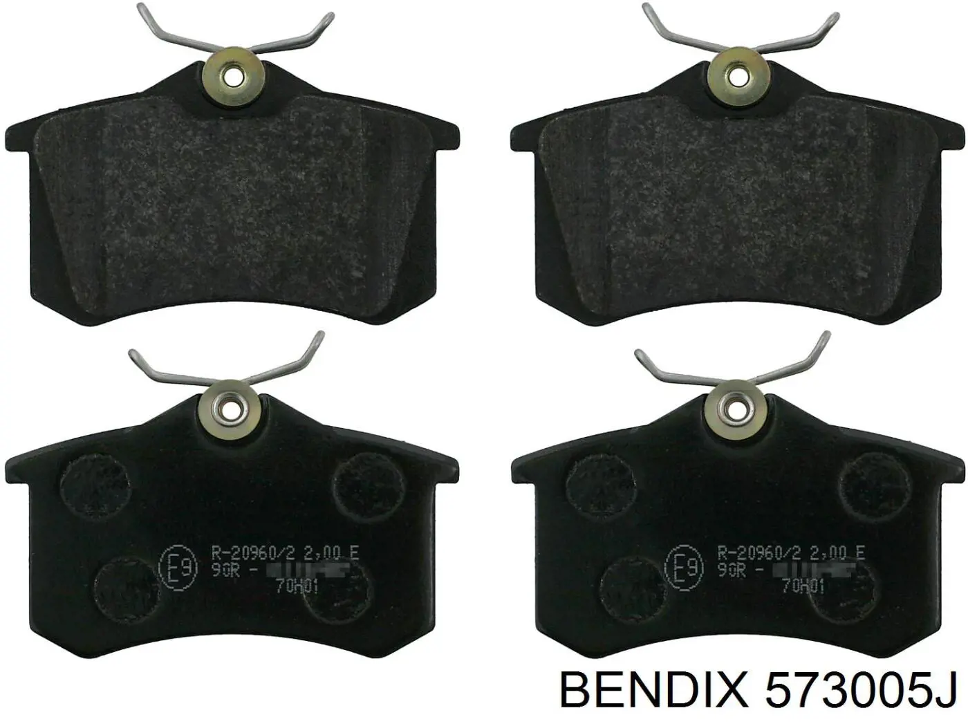 573005J Jurid/Bendix pastillas de freno traseras