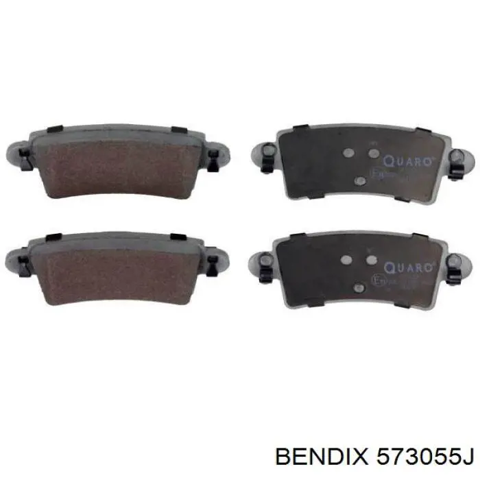 573055J Jurid/Bendix pastillas de freno traseras