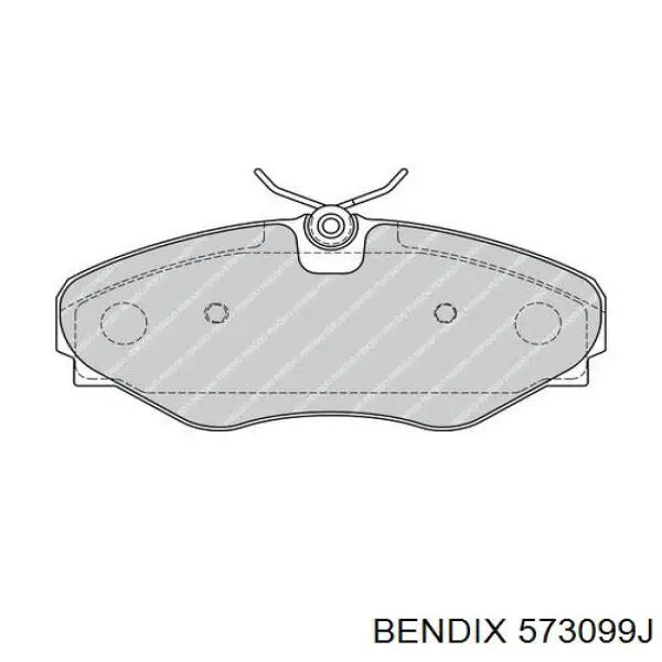 573099J Jurid/Bendix pastillas de freno delanteras