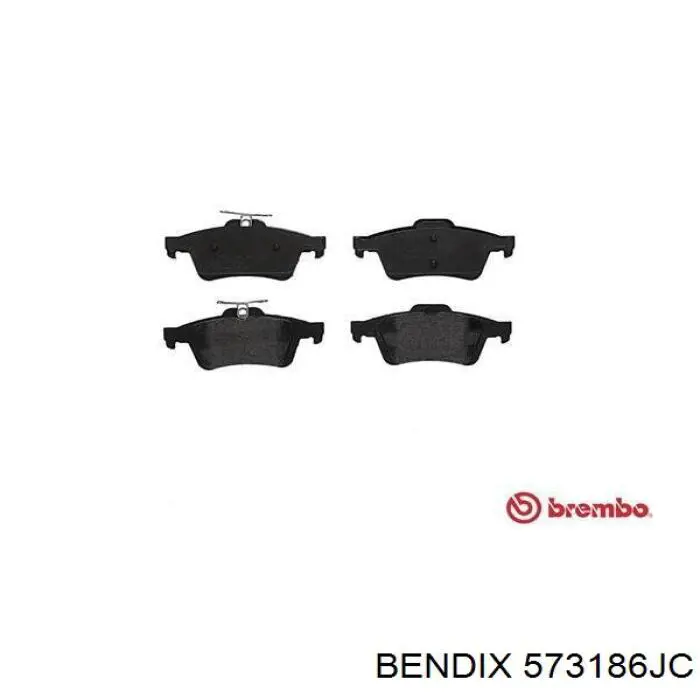 573186JC Jurid/Bendix pastillas de freno traseras