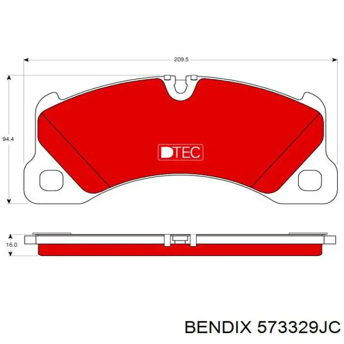 573329JC Jurid/Bendix pastillas de freno delanteras