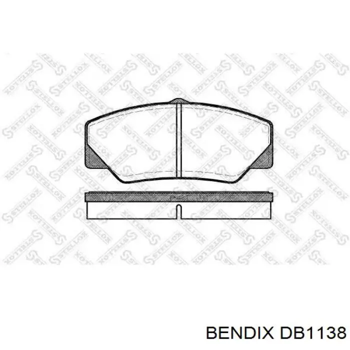 DB1138 Jurid/Bendix pastillas de freno delanteras