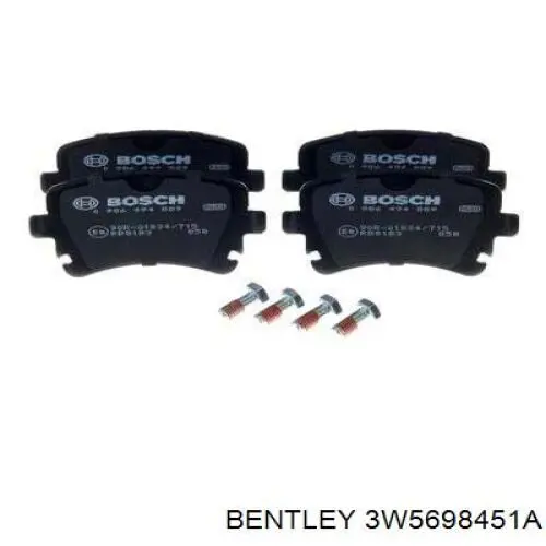 3W5698451A Bentley pastillas de freno traseras