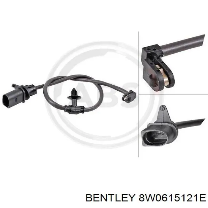 8W0615121E Bentley contacto de aviso, desgaste de los frenos, trasero