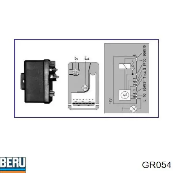  Relé de bujía de precalentamiento para Citroen Saxo S0, S1