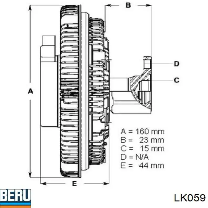  Embrague, ventilador del radiador para MERCEDES BENZ TRUCK TRUCK T1/TN BM 611