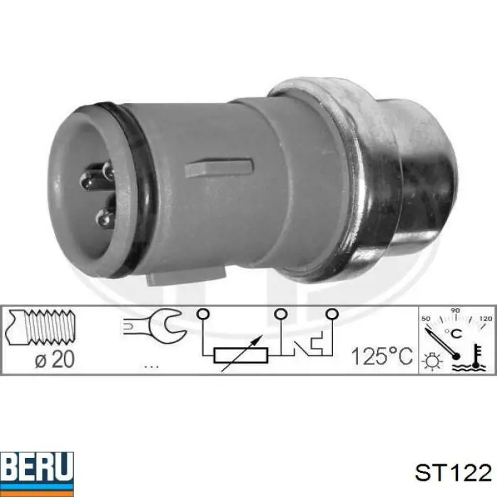 ST122 Beru sensor de temperatura del refrigerante