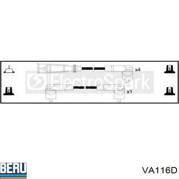 99050115201 Vika cable de encendido, cilindro №1