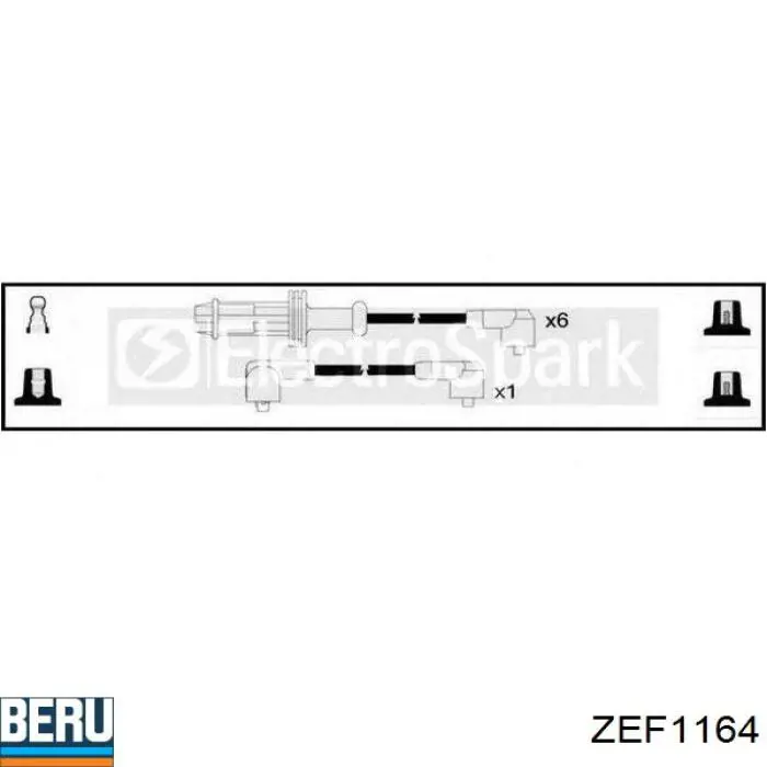 ZEF1164 Beru juego de cables de encendido