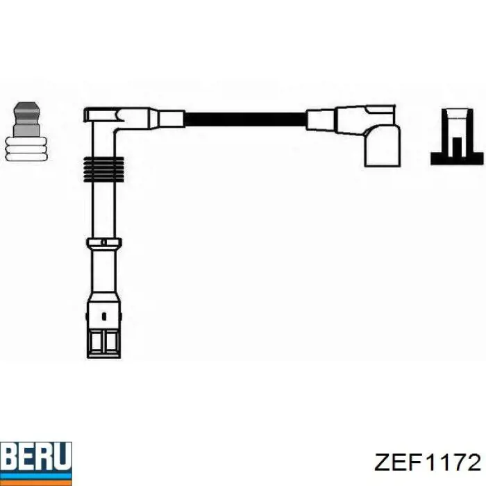 ZEF1172 Beru juego de cables de encendido