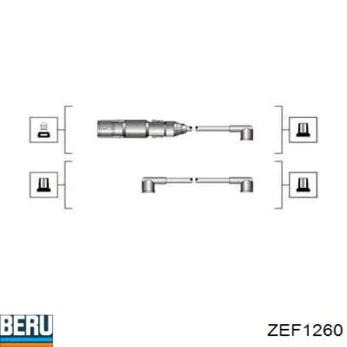 ZEF1260 Beru juego de cables de encendido