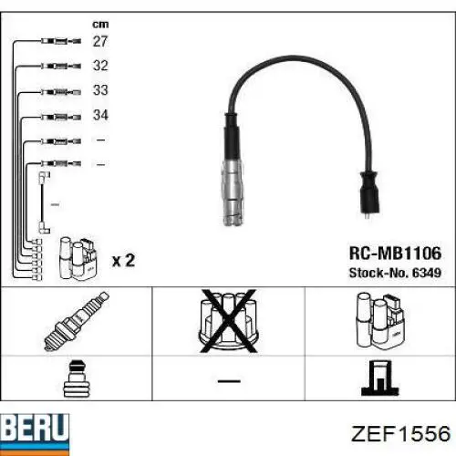  Juego de cables de encendido para Mercedes B W245