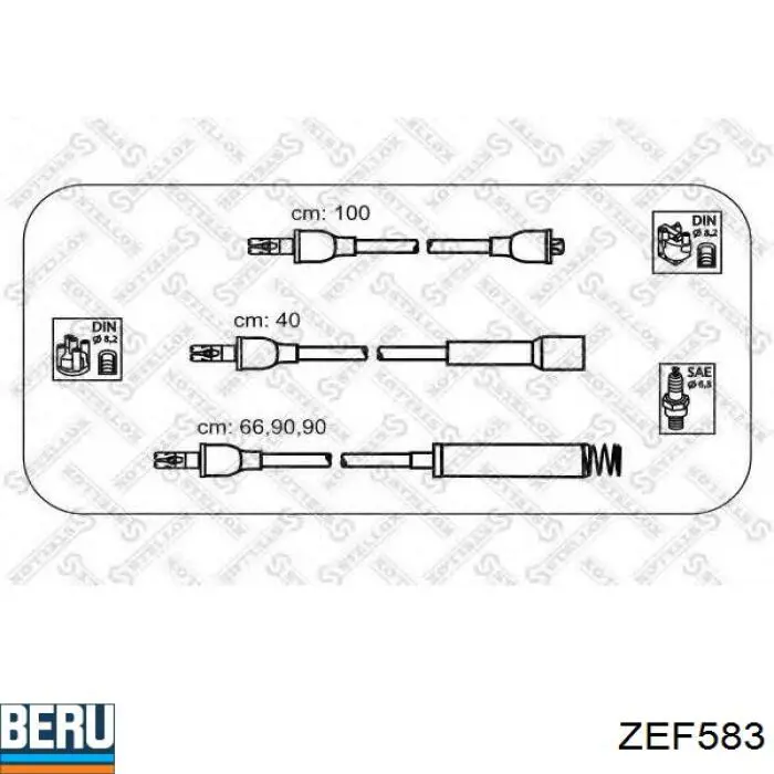 ZEF583 Beru juego de cables de encendido