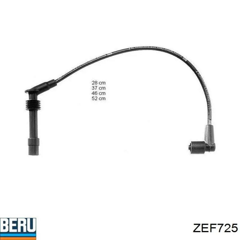 ZEF725 Beru juego de cables de encendido