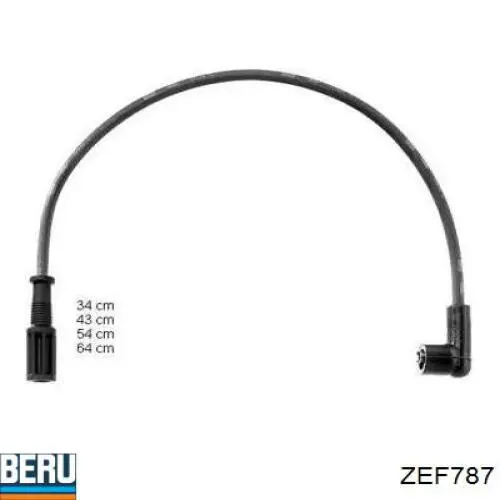 ZEF787 Beru juego de cables de encendido