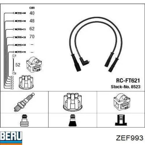 LS180190 Champion juego de cables de encendido