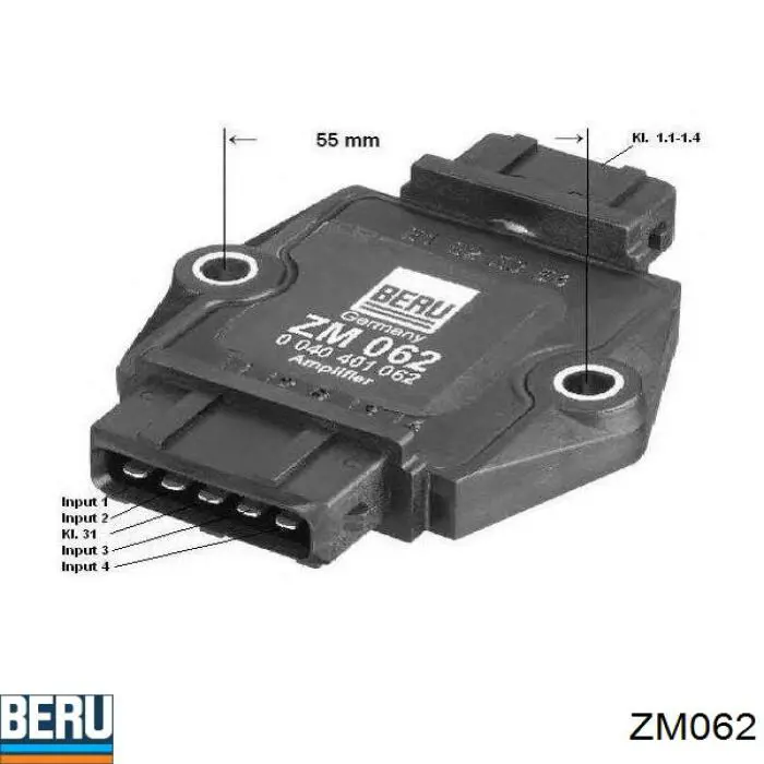 ZM062 Beru módulo de encendido