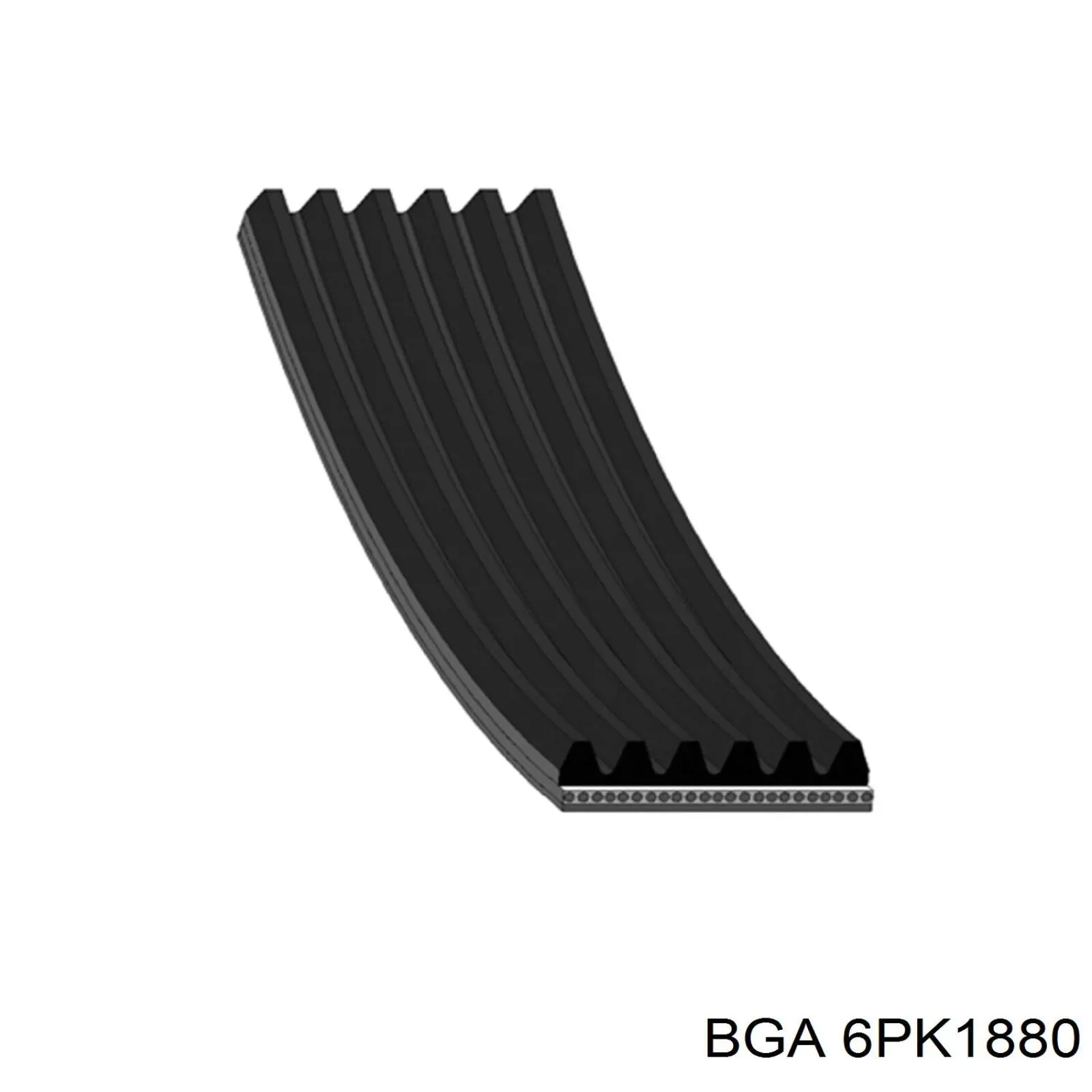 6PK1880 BGA correa trapezoidal