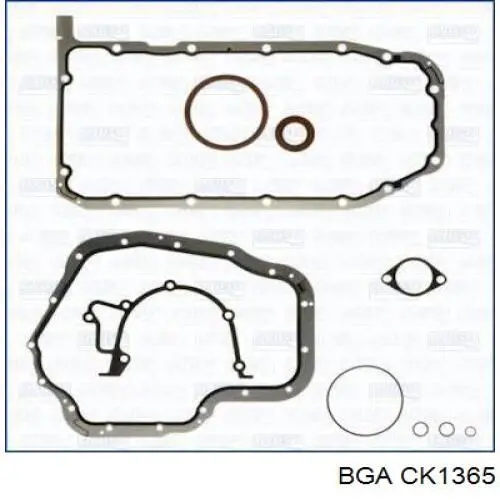  Juego completo de juntas, motor, inferior para Opel Ascona 84, 89