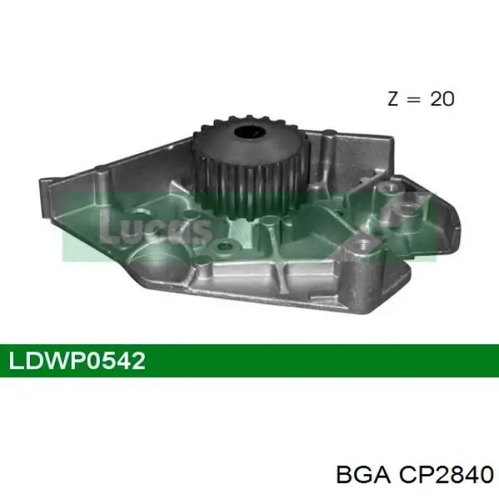 CP2840 BGA bomba de agua