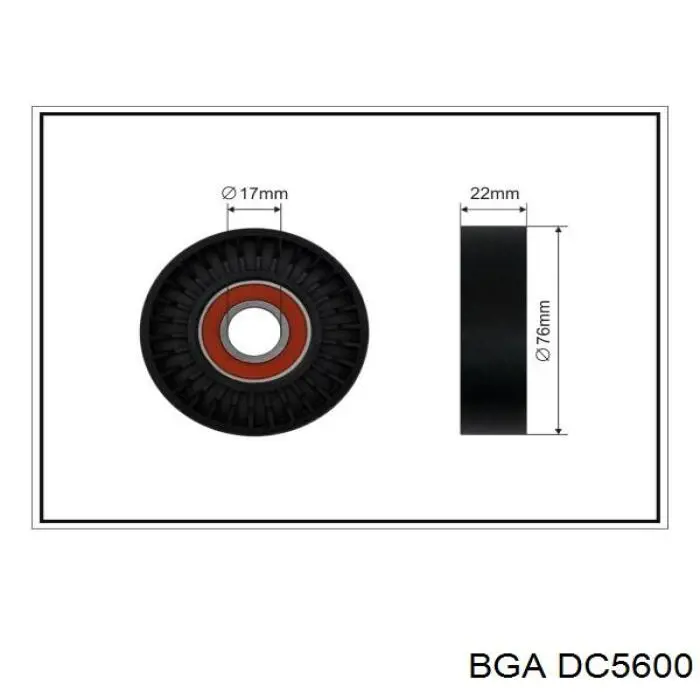 DC5600 BGA rodillo, correa trapecial poli v