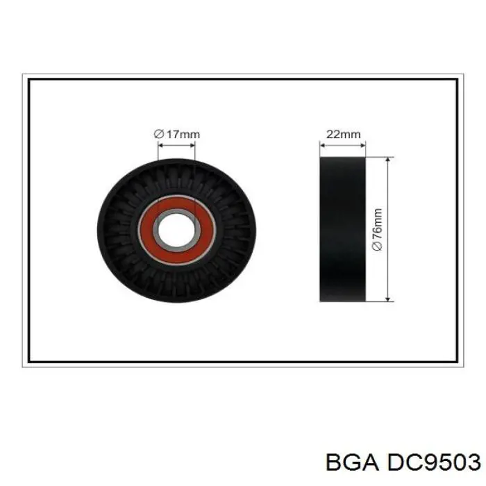 DC9503 BGA tensor de correa, correa poli v