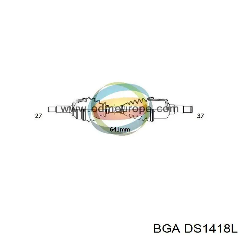 DS1418L BGA árbol de transmisión delantero izquierdo