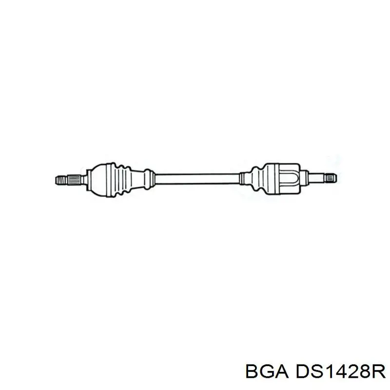  Árbol de transmisión delantero derecho para Citroen Nemo 