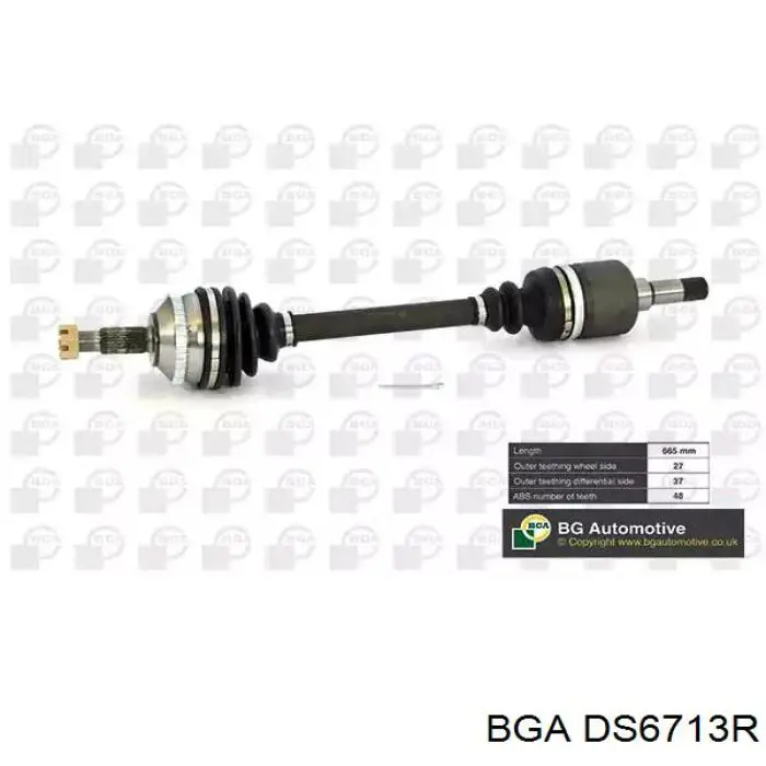 DS6713R BGA árbol de transmisión delantero izquierdo