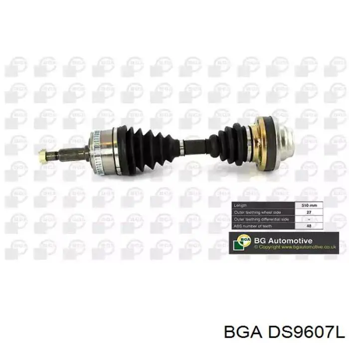 4685762AB Chrysler árbol de transmisión delantero izquierdo