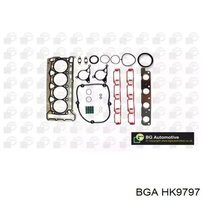 HK9797 BGA juego de juntas de motor, completo, superior