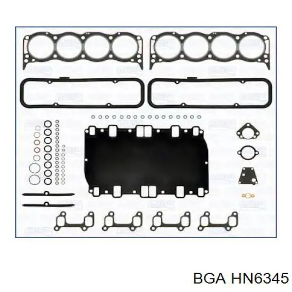 HN6345 BGA juego de juntas de motor, completo, superior