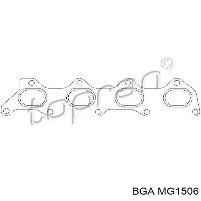  Junta de colector de escape para Audi A2 8Z0