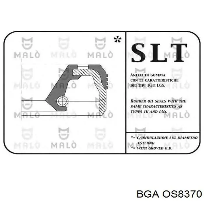 0504010779 Fiat/Alfa/Lancia anillo retén, cigüeñal