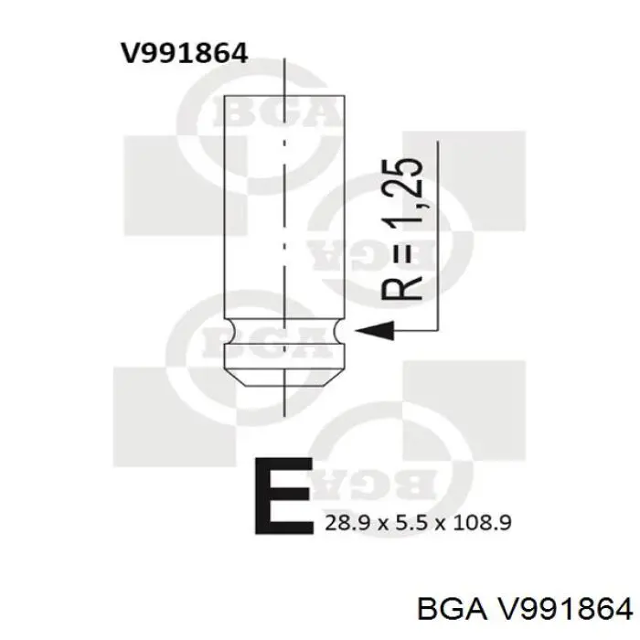 93160646 Opel válvula de escape