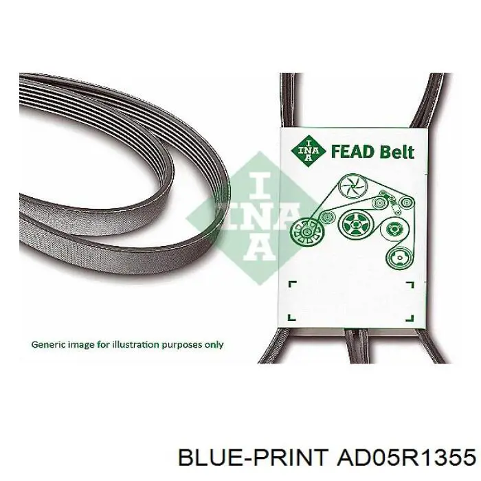 AD05R1355 Blue Print correa trapezoidal