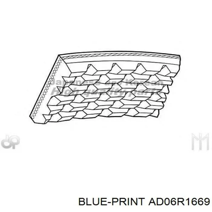 AD06R1669 Blue Print correa trapezoidal